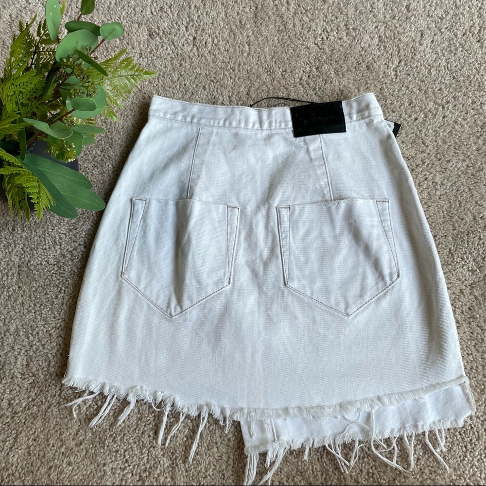 NEW One Teaspoon Wild Thing Wrap Denim Skirt - Picture 2 of 3